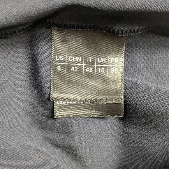 Lafayette 148 Waldorf Navy Blue Straight Leg Mid Rise 6 - Picture 9 of 9